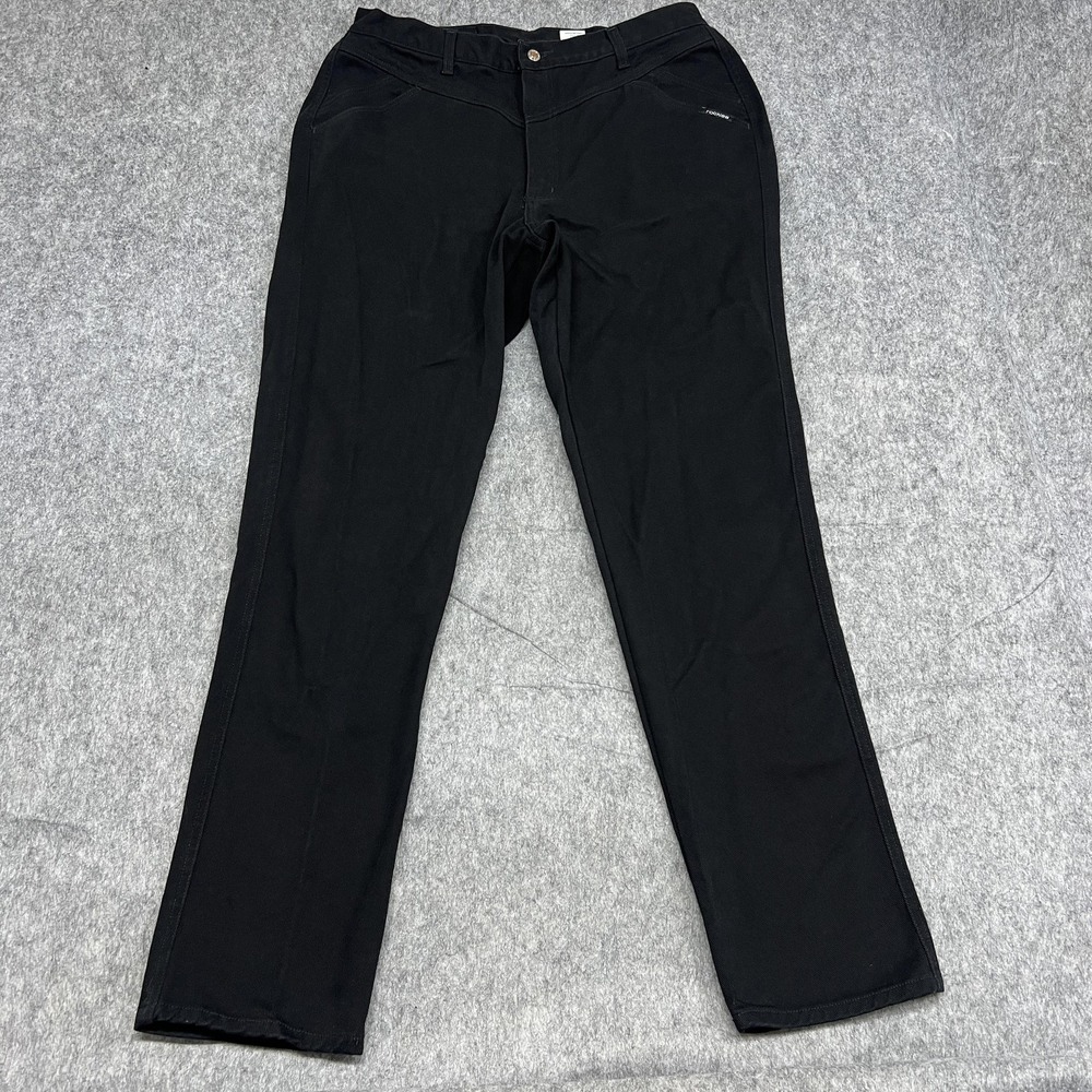 Rockies Jeans Womens 20W‎ Black Straight Leg Denim Pants XL Stretch Western